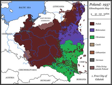 ethnic map of poland 1930